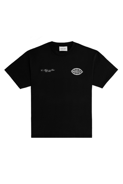 SUIS WORLD BLACK T-SHIRT