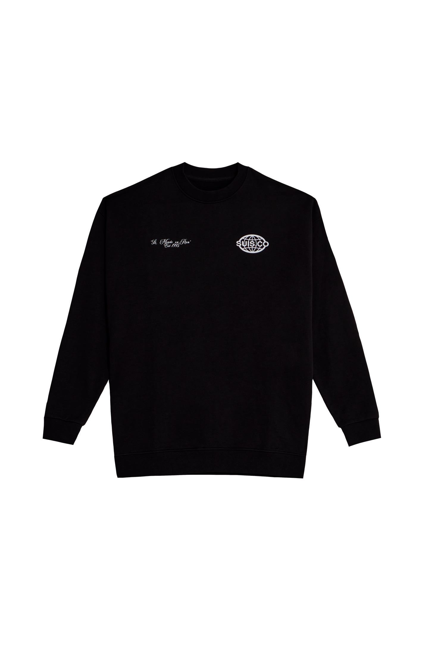 SUIS WORLD BLACK CREWNECK